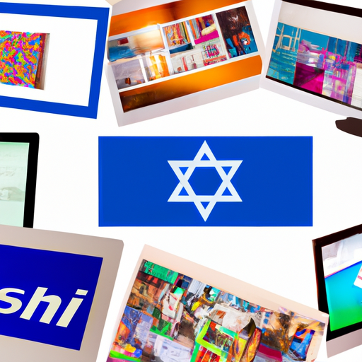 קולאז' של אתרי תדמית שונים המיועדים לעסקים ישראלים.