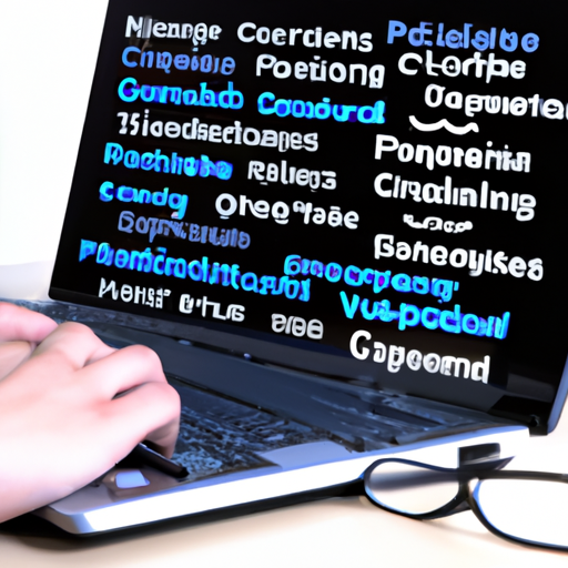 תמונה של אדם מקליד על מחשב נייד, מוקף בסמלי לוגו שונים של שפות תכנות.
